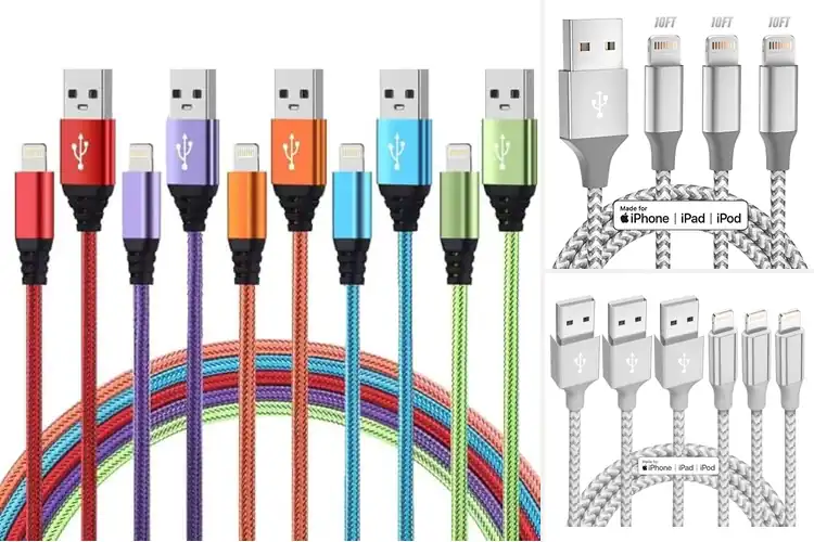 Detailed view of Best 10FT iPhone Charging Cables