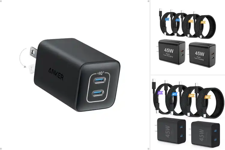 Detailed view of Best 45W Dual Port USB C Chargers