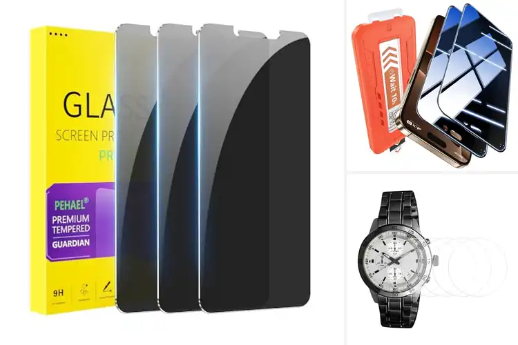 Detailed view of Best 9H Hardened Glass Screen Protectors