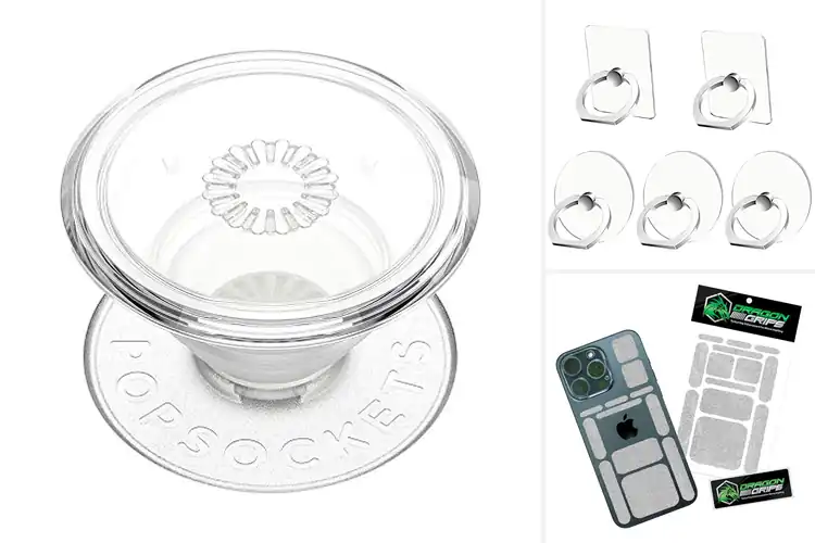 Detailed view of Best Clear Phone Grips for a Strong, Stylish Hold