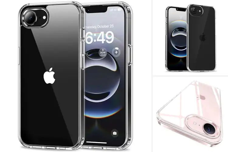 Detailed view of Best Crystal Clear Back Case 17E/16E