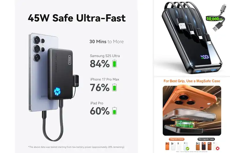 Detailed view of Best Fast Charging Power Banks For iPhone