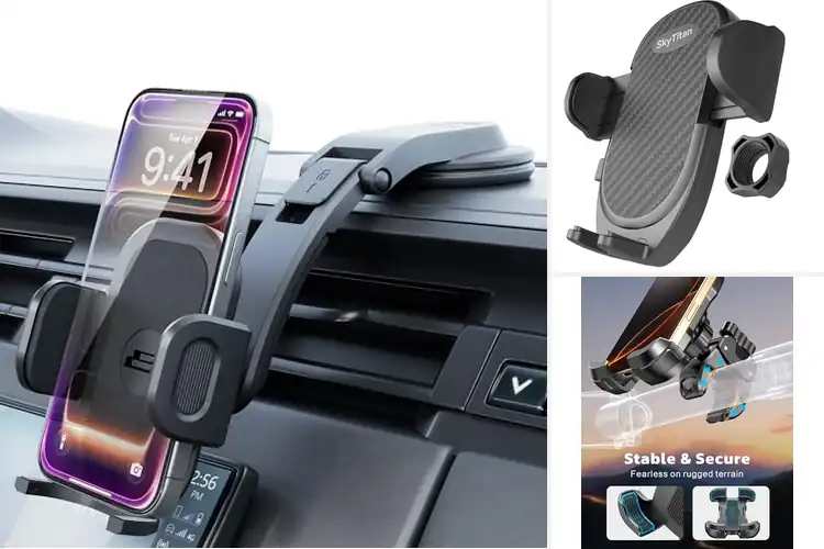 Detailed view of Best One Click Release Phone Mounts