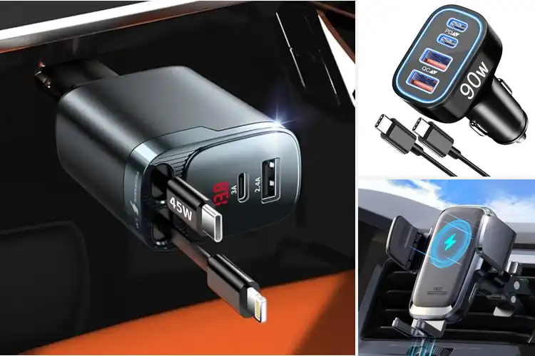 Detailed view of Best Shockproof Car Chargers: Smooth Power for Rough Rides