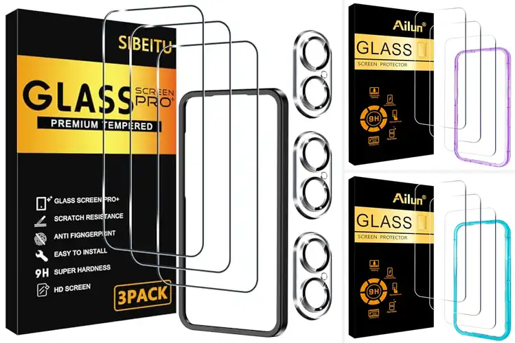 Detailed view of Best Tempered Glass Protectors With Installation Frame