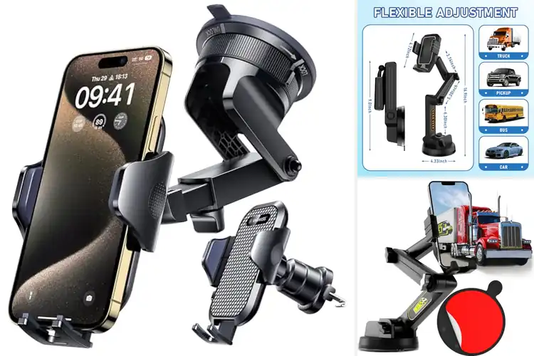 Detailed view of Best Truck Phone Holders for Safe, Easy Driving