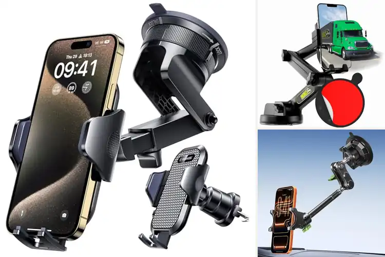 Detailed view of Best Truck Phone Mounts for Steady, Safe Driving
