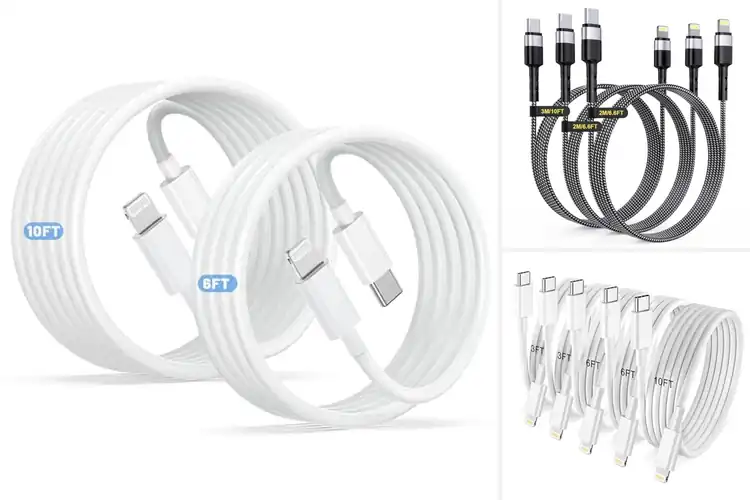 Detailed view of Best USB C To Lightning Cables 6FT 10FT